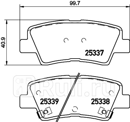 NP6020 - Колодки тормозные дисковые задние (NISSHINBO) Hyundai i10 (2013-2016) для Hyundai i10 (2013-2016), NISSHINBO, NP6020