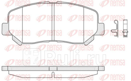 1513.02 - Колодки тормозные дисковые передние (REMSA) Mazda CX-5 2 (2017-2020) для Mazda CX-5 2 (2017-2021), REMSA, 1513.02
