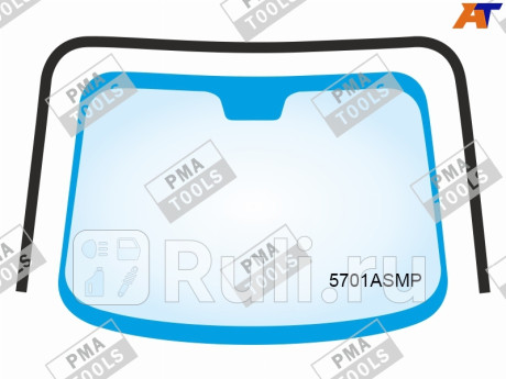 5701ASMP - Молдинг лобового стекла (PMA) Mitsubishi Pajero Sport (2015-2021) для Mitsubishi Pajero Sport (2015-2021), PMA, 5701ASMP