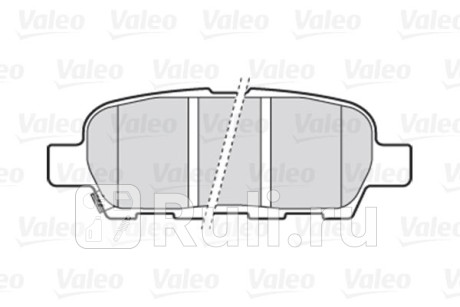 301009 - Колодки тормозные дисковые задние (VALEO) Nissan Tiida (2004-2014) для Nissan Tiida (2004-2014), VALEO, 301009