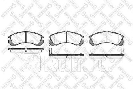365 002-SX - Колодки тормозные дисковые передние (STELLOX) Mitsubishi Outlander (2012-2015) для Mitsubishi Outlander 3 (2012-2015), STELLOX, 365 002-SX