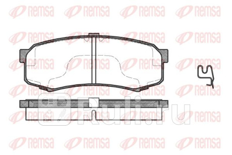 0413.04 - Колодки тормозные дисковые задние (REMSA) Toyota Land Cruiser Prado 150 (2009-2013) для Toyota Land Cruiser Prado 150 (2009-2013), REMSA, 0413.04