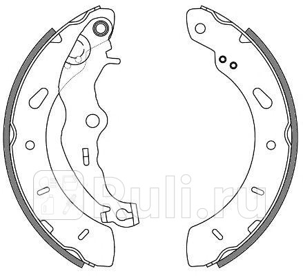 4256.00 - Колодки тормозные барабанные (комплект) (REMSA) Ford Focus 3 рестайлинг (2014-2019) для Ford Focus 3 (2014-2019) рестайлинг, REMSA, 4256.00