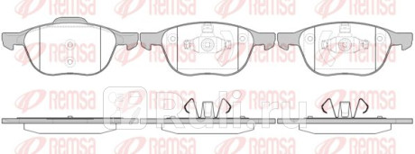 1082.00 - Колодки тормозные дисковые передние (REMSA) Ford Focus 3 рестайлинг (2014-2019) для Ford Focus 3 (2014-2019) рестайлинг, REMSA, 1082.00