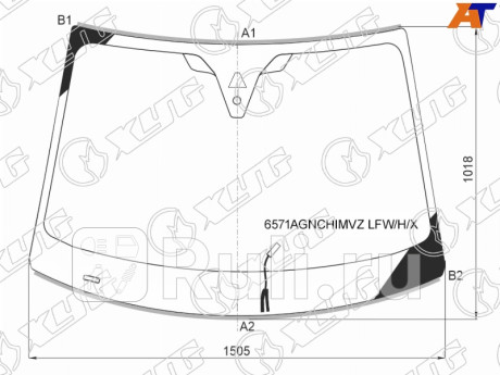 6571AGNCHIMVZ LFW/H/X - Лобовое стекло (XYG) Peugeot 5008 (2016-2021) для Peugeot 5008 (2016-2021), XYG, 6571AGNCHIMVZ LFW/H/X
