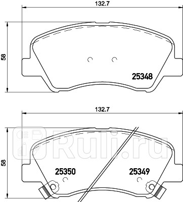 NP6041 - Колодки тормозные дисковые передние (NISSHINBO) Kia Rio 4 седан (2017-2020) для Kia Rio 4 седан (2017-2021), NISSHINBO, NP6041
