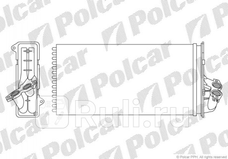 5012N8-1 - Радиатор отопителя (Polcar) Mercedes Vito W638 (1996-2003) для Mercedes Vito W638 (1996-2003), Polcar, 5012N8-1