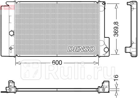 DRM50126 - Радиатор охлаждения (DENSO) Toyota Verso рестайлинг (2012-2018) для Toyota Verso (2012-2018) рестайлинг, DENSO, DRM50126